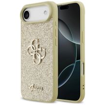 Etui Guess Fixed Glitter Big 4G na iPhone Air - złote