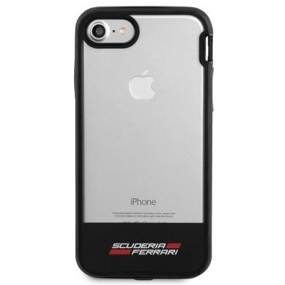 3. Etui Ferrari Racing Shield na iPhone 7 / 8 / SE 2020 / SE 2022  - półprzezroczyste