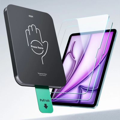 4. Szkło hartowane ESR UltraFit Tempered Glass 2-pack na iPad Air 13" 1 / 2 (2024 / 2025)