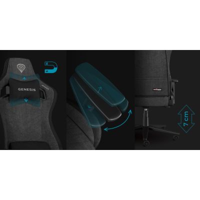 8. GENESIS NFG-2244 fotel do gry Fotel dla gracza Obite siedzisko