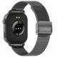 7. Smartwatch Gravity GT15-4 Niebieski Pasek Silikonowy + Tytanowa Bransoleta