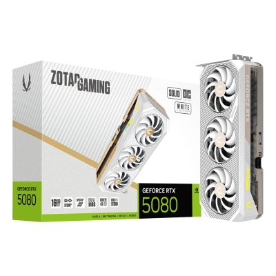 14. Karta graficzna ZOTAC GAMING GeForce RTX 5080 SOLID OC 16GB White
