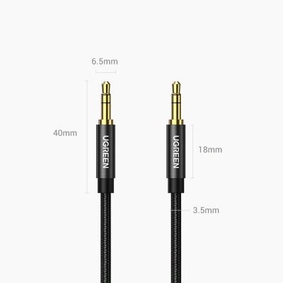 17. Ugreen kabel audio 2 x mini jack 3,5mm 2m czarny (50363 AV112)