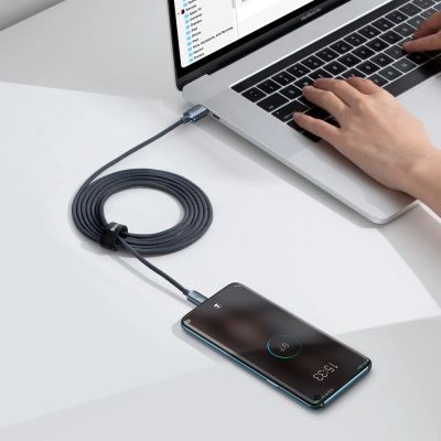 9. Kabel Baseus CAJY000701 USB-C - USB-C PD 100W 5A 480Mb/s 2m - czarny