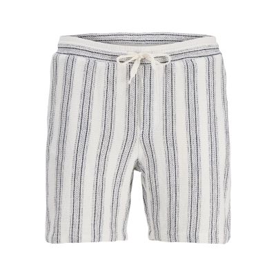 Jack&Jones męskie szorty JPSTJAIDEN COBA STRIPE JOG SHORTS REG SN 12274413 CLOUD DANCER/STRIPES