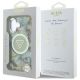 8. Etui Guess Glitter Flowers Triangle Buttons MagSafe do iPhone 16 zielony