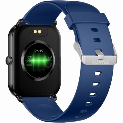 10. Smartwatch Gravity Czarny Niebieski GT36-6