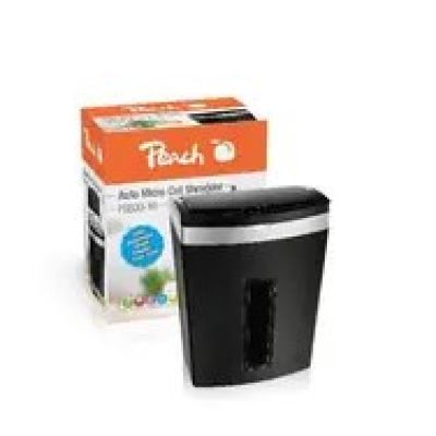 2. Peach PS600-10 niszczarka Rozdrabnianie mikro-cięte 63 dB Czarny, Srebrny