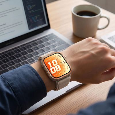 5. Pasek Tech-Protect Nylon Pro na Huawei Watch Fit 3 / 4 / 4 Pro / 5 / 5 Pro - beżowy