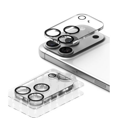 3. Szkło hartowane na wyspe aparatu Ringke Camera Full Cover 2-Pack na iPhone 18 Pro - czarne