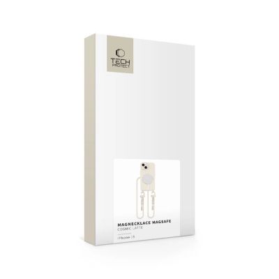 6. Etui Tech-Protect MagNecklace MagSafe na iPhone 15 - beżowe
