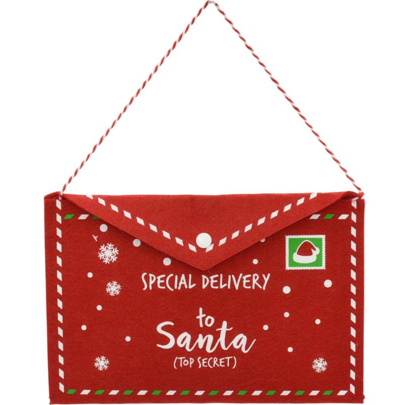 2. KOPERTA ŚWIĄTECZNA LIST DO ŚWIĘTEGO MIKOŁAJA FILCOWA 38x30CM SPECJAL DELIVERY