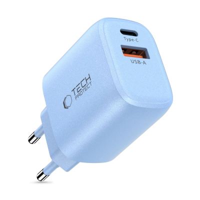 2. Ładowarka sieciowa Tech-Protect NCA20 PD 20W QC3.0 USB-A / USB-C - niebieska