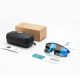 4. Okulary rowerowe Rockbros SP258 ROAD TO SKY polaryzacyjne niebieskie soczewki - granatowe