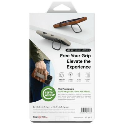 7. Etui UNIQ Heldro Pro Magclick Charging na iPhone 17 Pro Max - brązowe