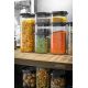 2. GEFU PANTRY Prostokątny Pojemnik 2,5 l Czarny, Przezroczysty 1 szt.