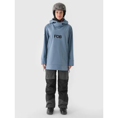 10. Bluza snowboardowa z softshellu membrana 5000 damska 4F 4FWAW24TSOFF289-32S