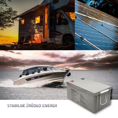 2. QOLTEC AKUMULATOR AGM 12V | 200AH | MAX.3000A
