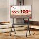 20. MACLEAN WÓZEK DO TV, PÓŁKA NA KAMERĘ, NA KÓŁKACH, 55-100", MAX. OBCIĄŻENIE 120KG/10KG PÓŁKA, MAX. VESA 900X600 MC-114 B