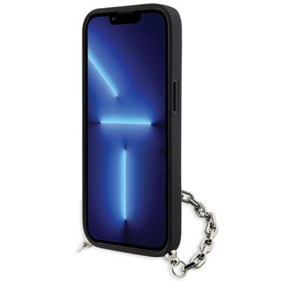 4. Etui Karl Lagerfeld Saffiano Monogram Chain na iPhone 14 - czarne