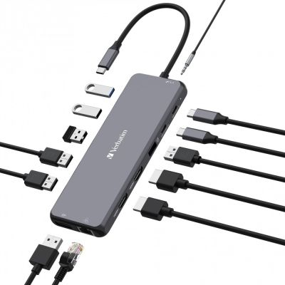 3. Stacja/replikator Verbatim CMH-13 USB-C (32153)