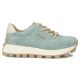3. Skórzane półbuty sneakersy na platformie zielone Filippo DP7498