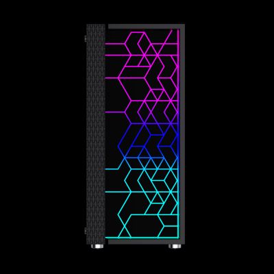 3. GEMBIRD OBUDOWA FORNAX 2500 MIDI-TOWER (1X USB 3.0, 2X USB 2.0, HD AUDIO, SZKLANY PANEL BOCZNY) CZARNA