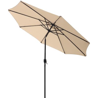 24. PARASOL OGRODOWY Z OŚWIETLENIEM LED 300CM BEŻOWY