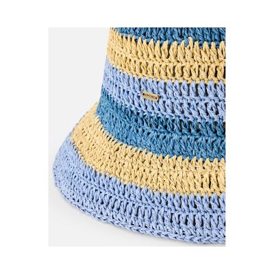 3. Kapelusz damski RIP CURL Crochet Bucket Hat niebieski
