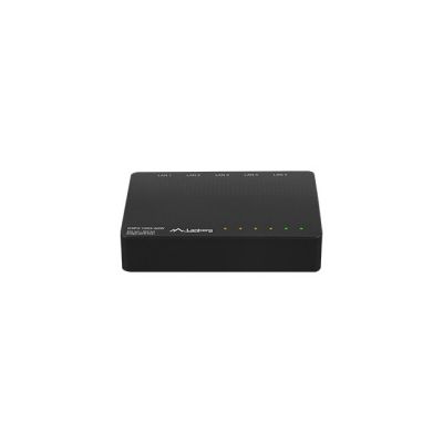 3. LANBERG SWITCH POE DSP3-1005-60W (5-PORT, 1GB/S, 30W/PORT))