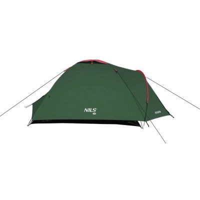 3. Namiot kempingowy NILS CAMP Rocker NC6013 3 osobowy zielono-czerwony
