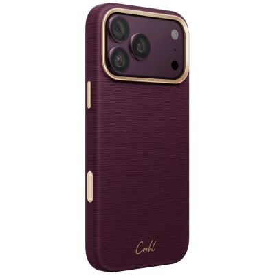 2. Etui UNIQ Coehl Mirelle Magnetic Charging na iPhone 18 Pro Max / 17 Pro Max - bordowe