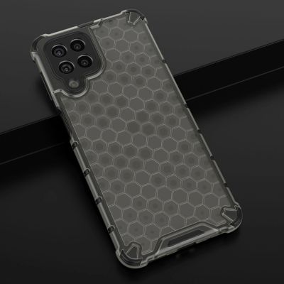 18. Honeycomb etui pancerny pokrowiec z żelową ramką Samsung Galaxy M53 5G czarny