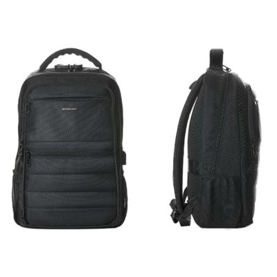 3. Plecak wodoodporny na laptopa Vention KRK 20l z portem USB i blokadą antykradzieżową czarny