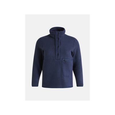Bluza  Peak Performance W Fleece Snap T Neck niebieski