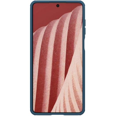 3. Nillkin Super Frosted Shield Pro wytrzymałe etui pokrowiec Samsung Galaxy A73 niebieski