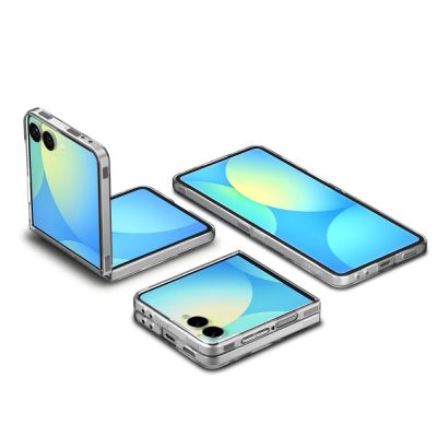 13. Etui Spigen AirSkin Mag MagSafe na Samsung Galaxy Z Flip 7 - przeroczysto-białe