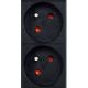 10. GEMBIRD LISTWA ZASILAJĄCA RACK (PDU) 9 GNIAZD FR, 1U, 16A, WTYK FR, 2M