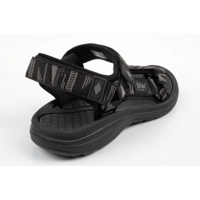 4. Lee Cooper buty męskie sandały na rzepy na lato na plażę lekkie czarne