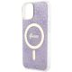 6. Etui Guess 4G MagSafe na iPhone 14 - purpurowe