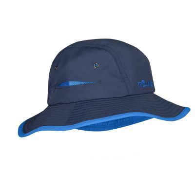 2. Czapka na lato dziecięca dla chłopca/dziewczynki Trollkids Kids Troll Hat navy/glow blue (945-172)