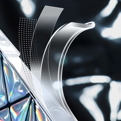 8. Kingxbar Miya Series etui iPhone 14 Pro Max pokrowiec obudowa na tył plecki tęczowe