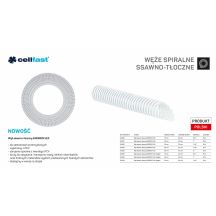 CELLFAST WĄŻ SSAWNO-TŁOCZNY DO POMP 19mm x 25mb BEZBARWNY ENERGO-FLEX