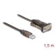 3. DeLOCK Adapter USB 2.0 Typu-A na 1 x szeregowy RS-232 D-Sub 9-pinowy męski ze śrubami, 1,5 m