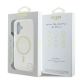 8. Etui Guess IML Glitter Circle MagSafe na iPhone 16 - przezroczyste