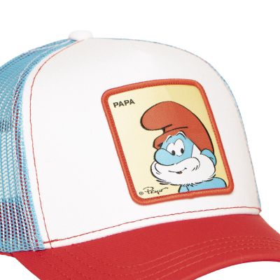 6. Czapka z daszkiem Capslab Smerfy Papa Smerf Trucker - CL/SMU/1/CT/PAPAB