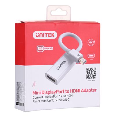 4. UNITEK ADAPTER MINIDISPLAYPORT-HDMI 4K, Y-6331