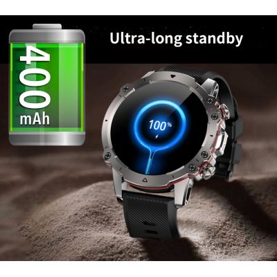 9. Smartwatch Męski Rubicon RNCF18-1 BLACK Bransoleta + Pasek