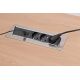 6. Listwa zasilająca na biurko Indesk Power 3x 2xUSB