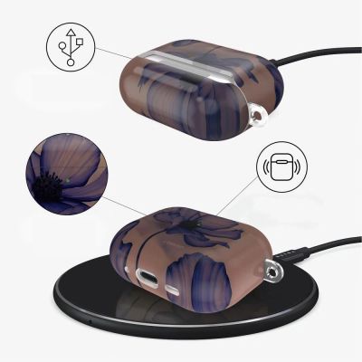 5. Etui Tech-Protect Lamano na AirPods Pro 1 / 2 - brązowo-fioletowe